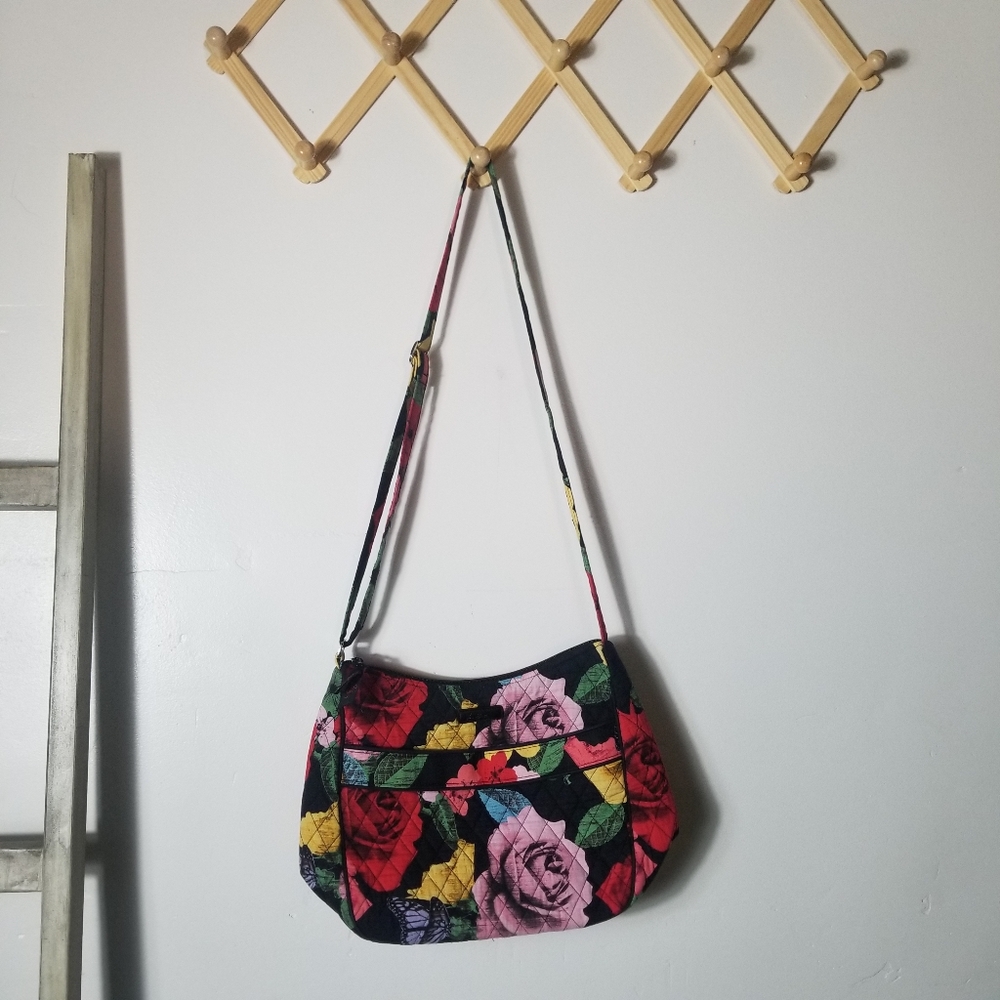VERA BRADLEY HAVANA ROSE PATTERN CROSSBODY PURSE - Picture 2 of 16